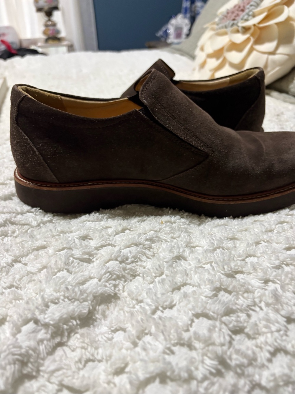 Men's Brown Suede Slip-On Loafers
